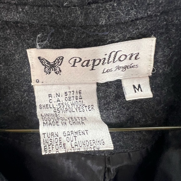 Women’s Papillon Short Pea Coat with Bubble Sleeves Size Medium - Picture 7 of 8